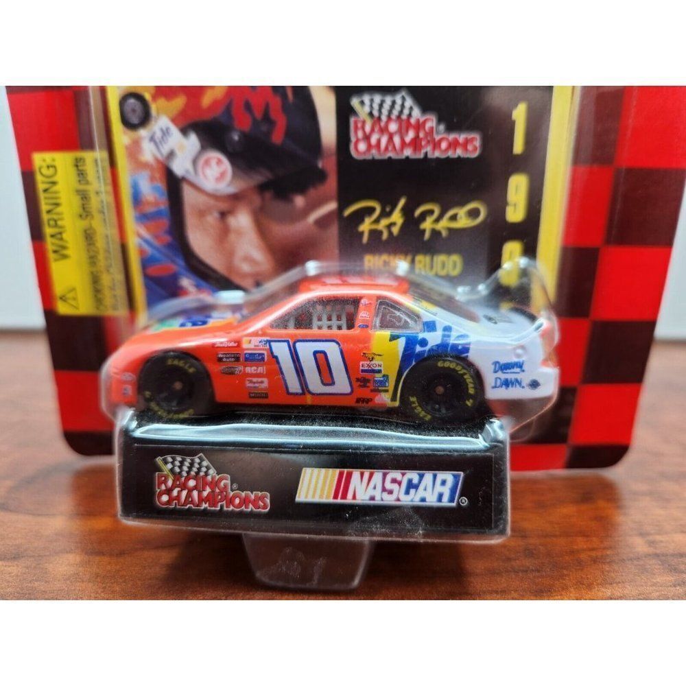1997 Edition Racing Champions 1:64 Ricky Rudd Ford Tide #10 With Card & Stand - Picture 4 of 11